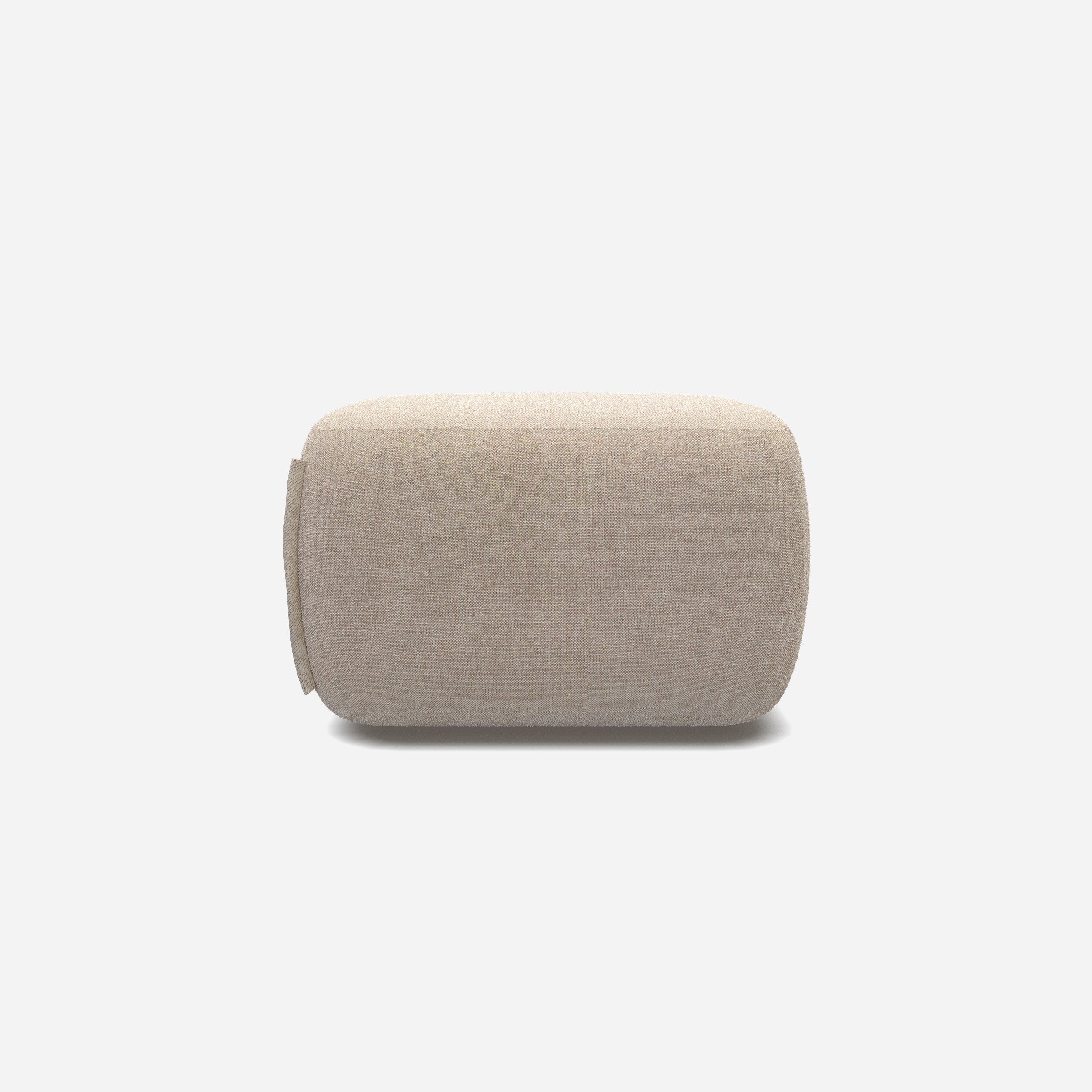 Cozy Pouffe | Cream Textured Weave