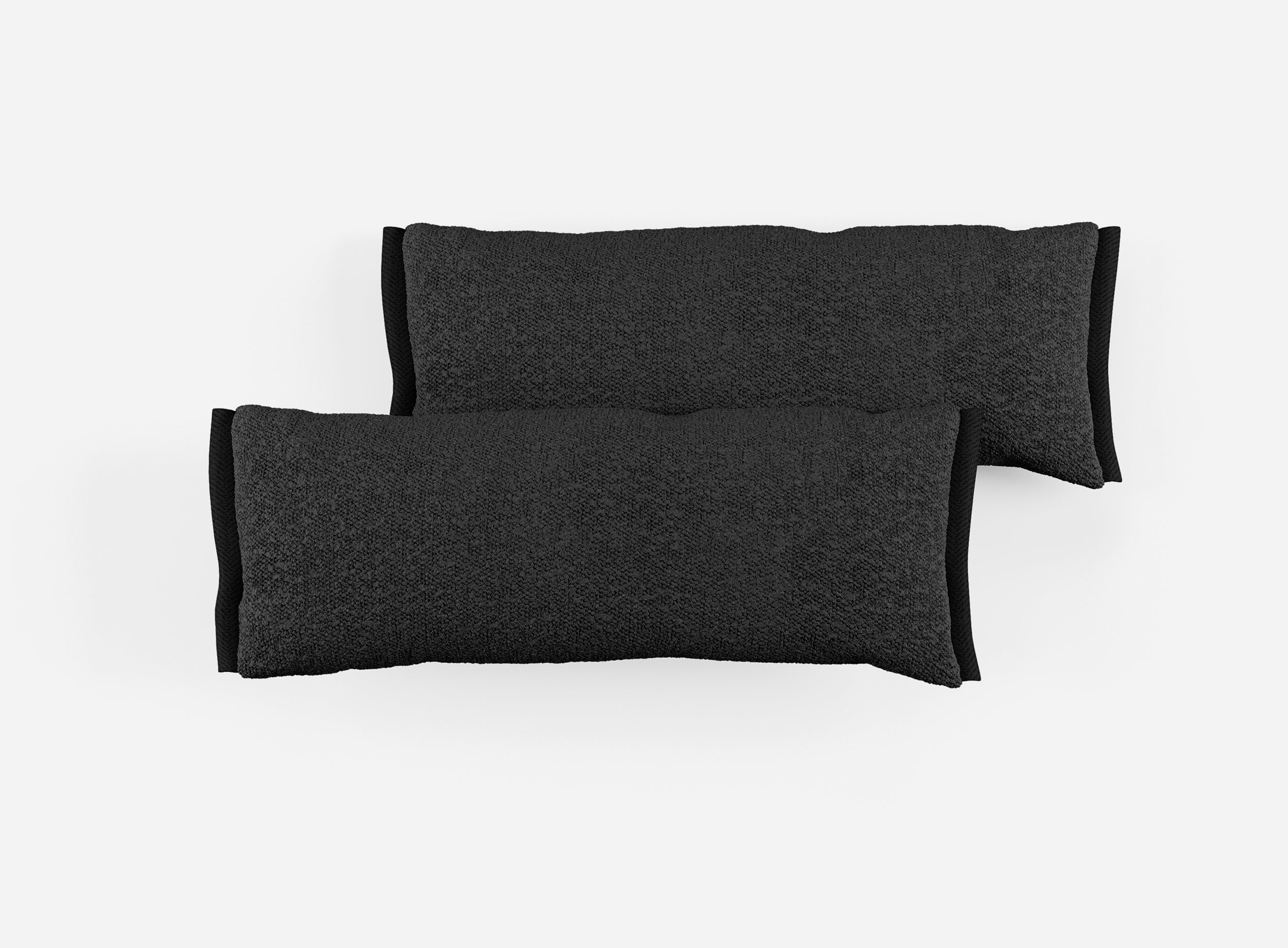 Side Cushions | Black Boucle