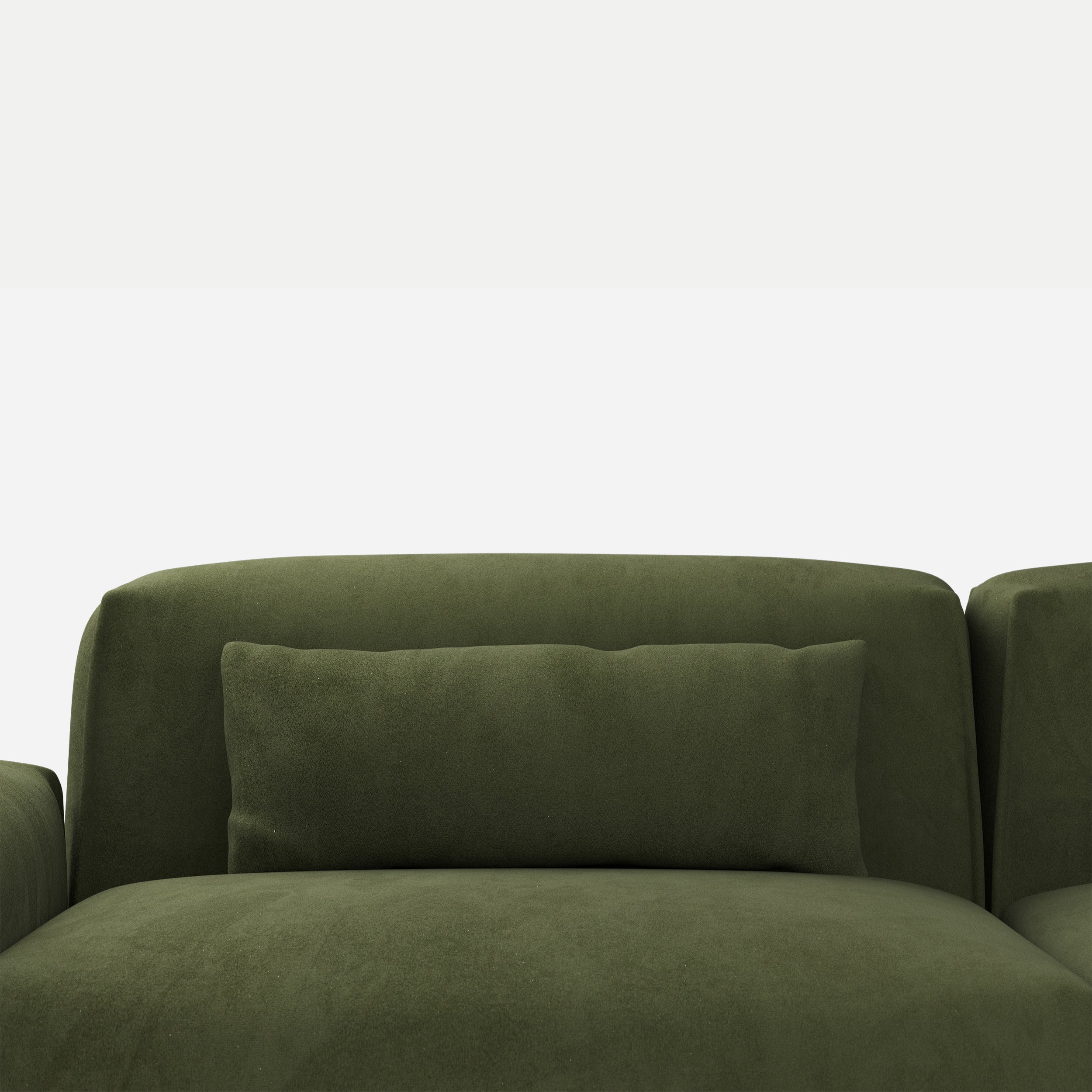 Lumber Cushions | Dark Green Velvet