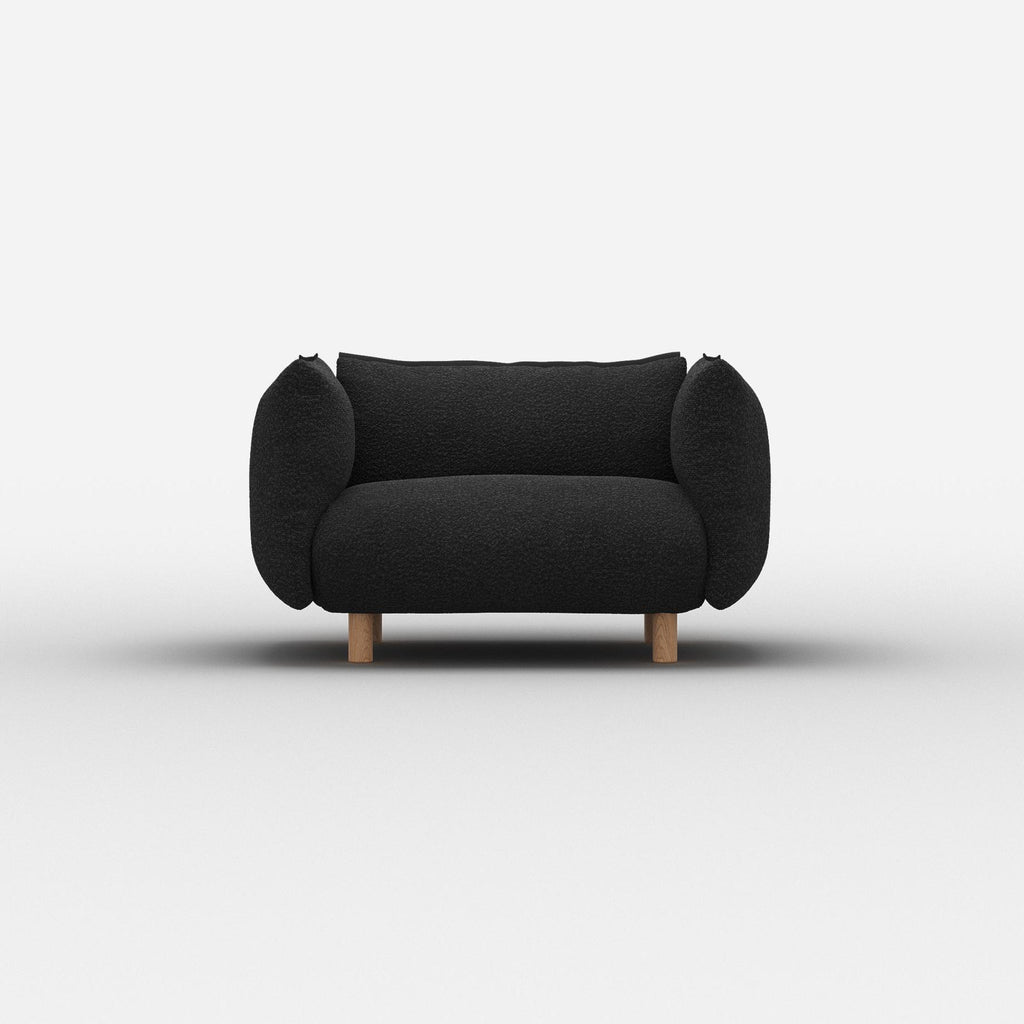Pillow 1.5 Seater Sofa Boucle Trim