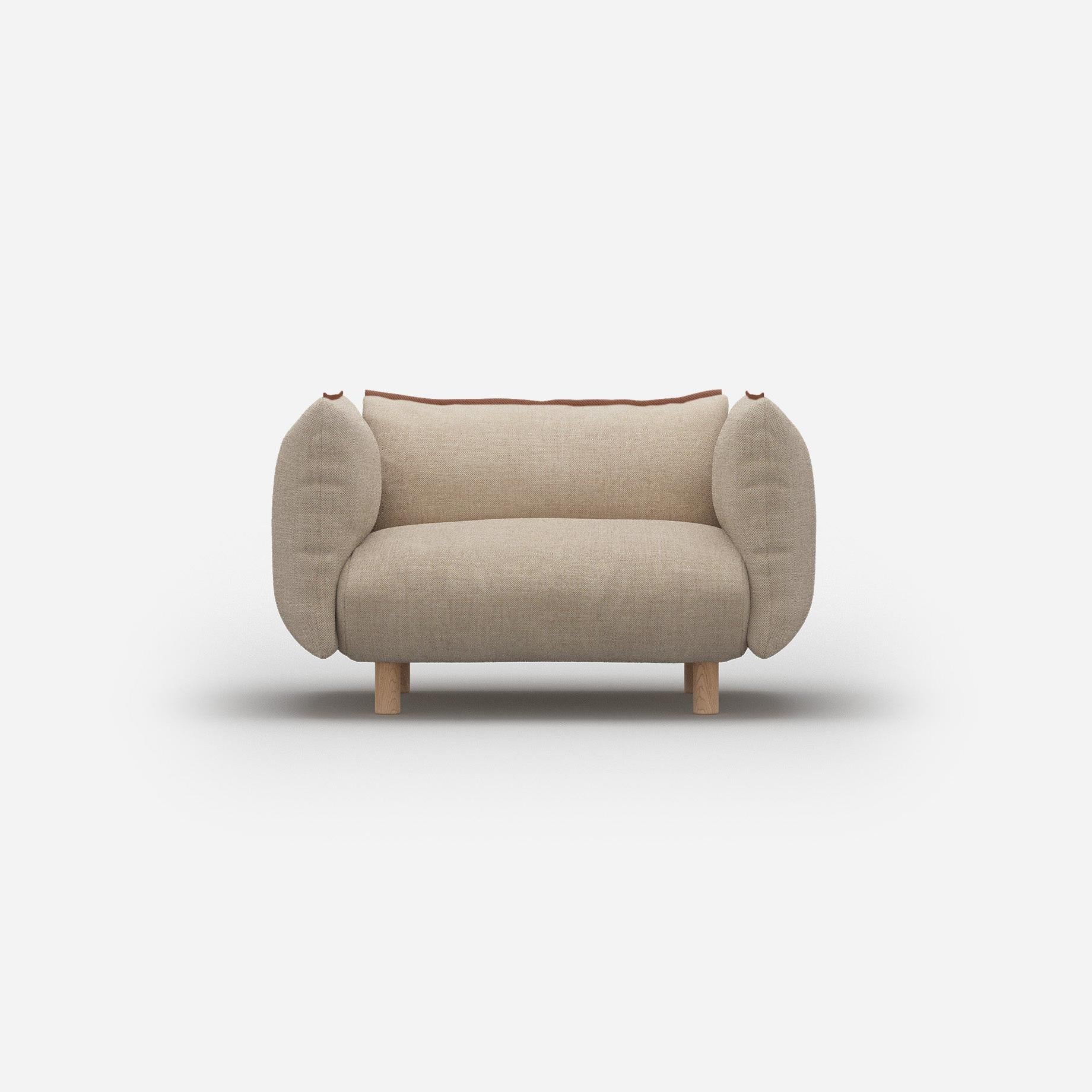 @ Cream Textured Weave | Brick Trim