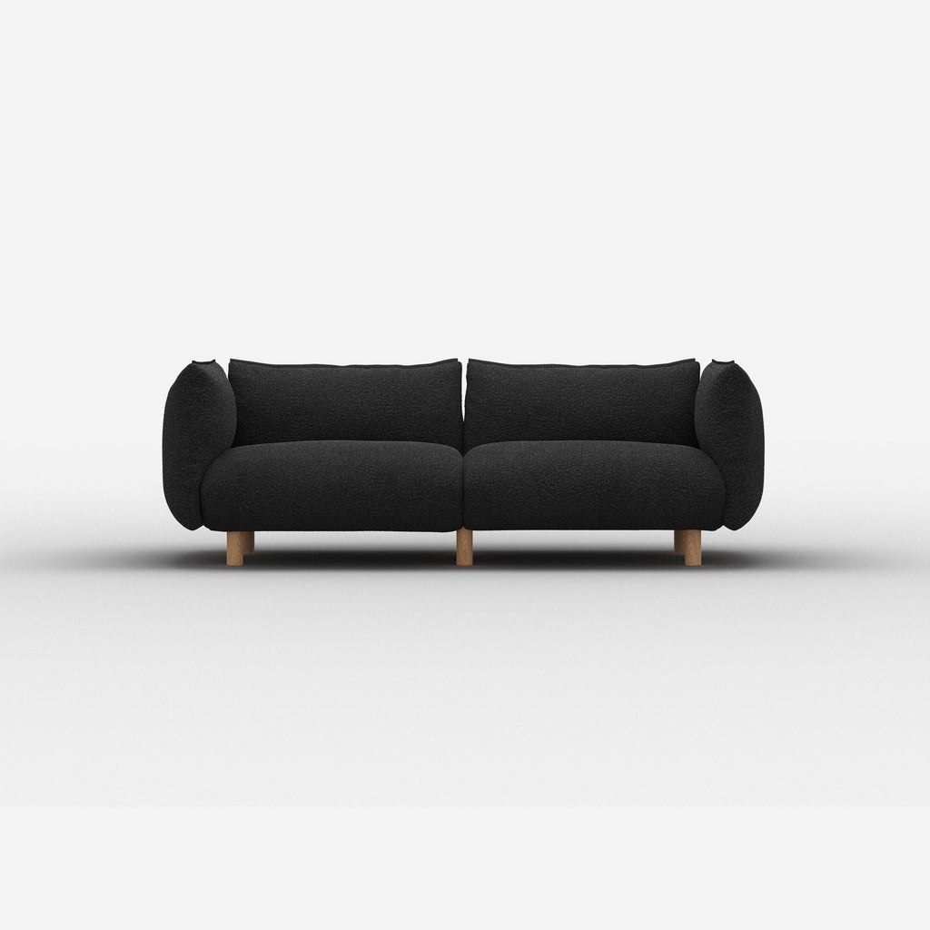 Pillow 3 Seater Sofa Boucle Trim