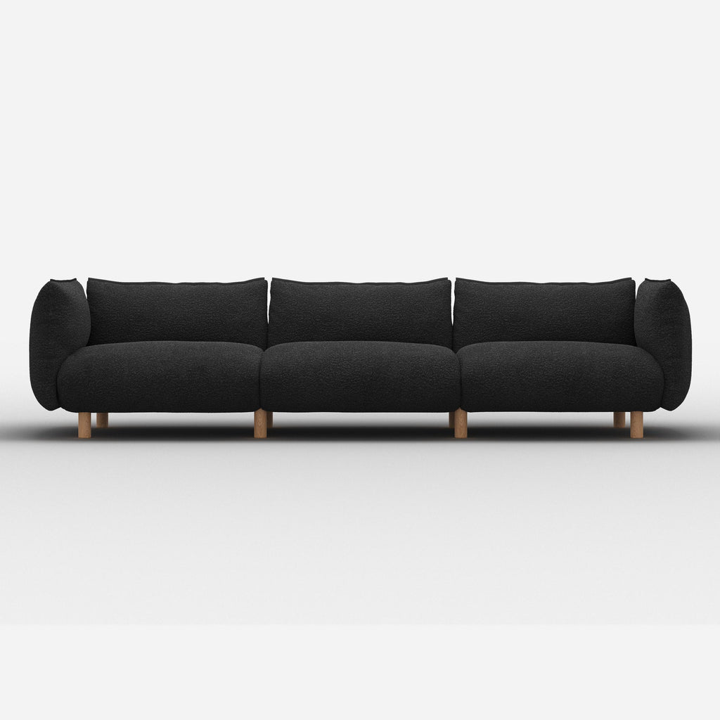 Pillow 5 Seater Sofa Boucle Trim