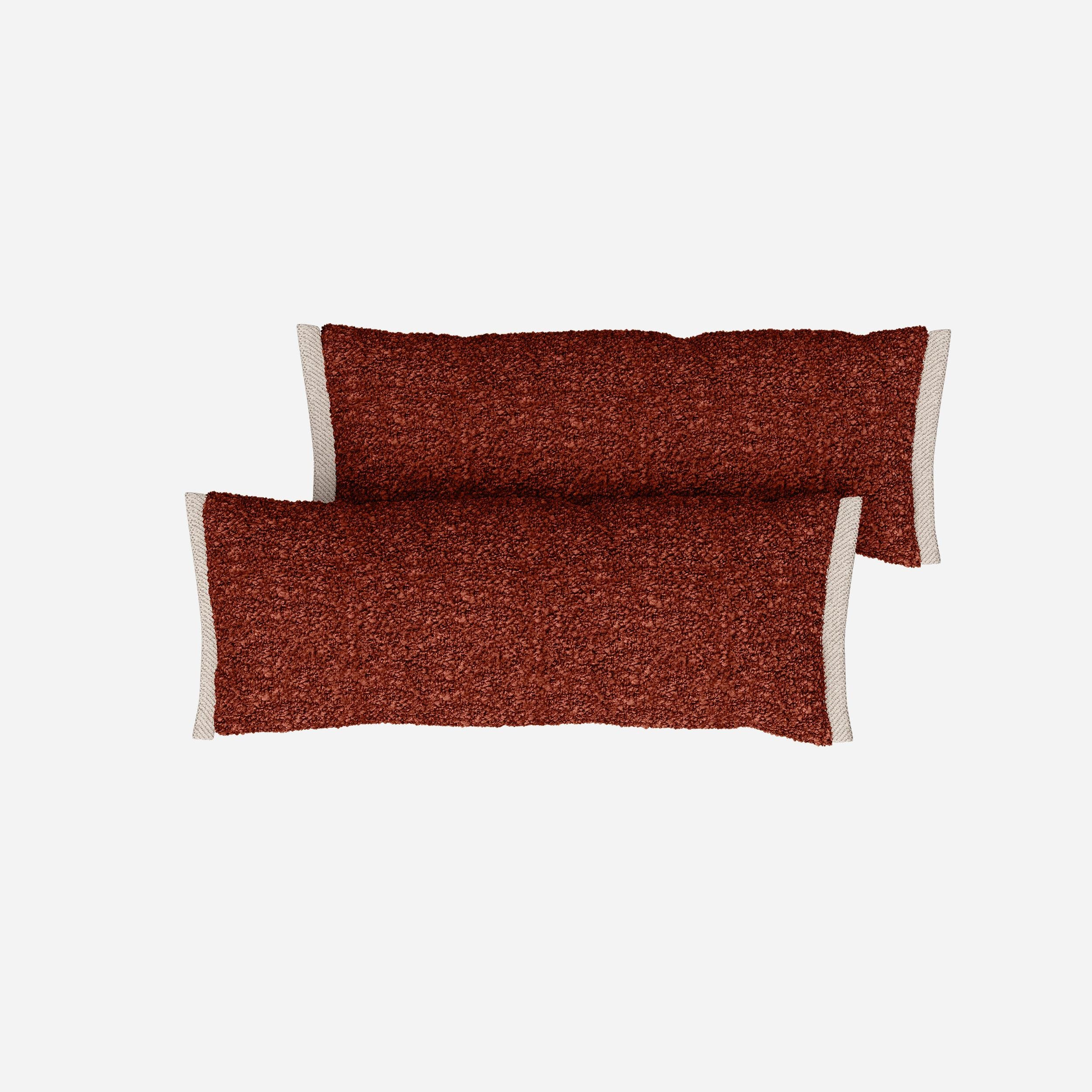 Side Cushions | Brick Boucle