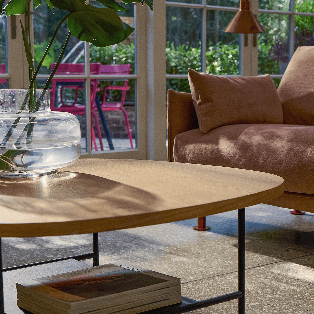 Cozmo Sofas - Squarish Coffee Table - Oak - Lifestyle detail