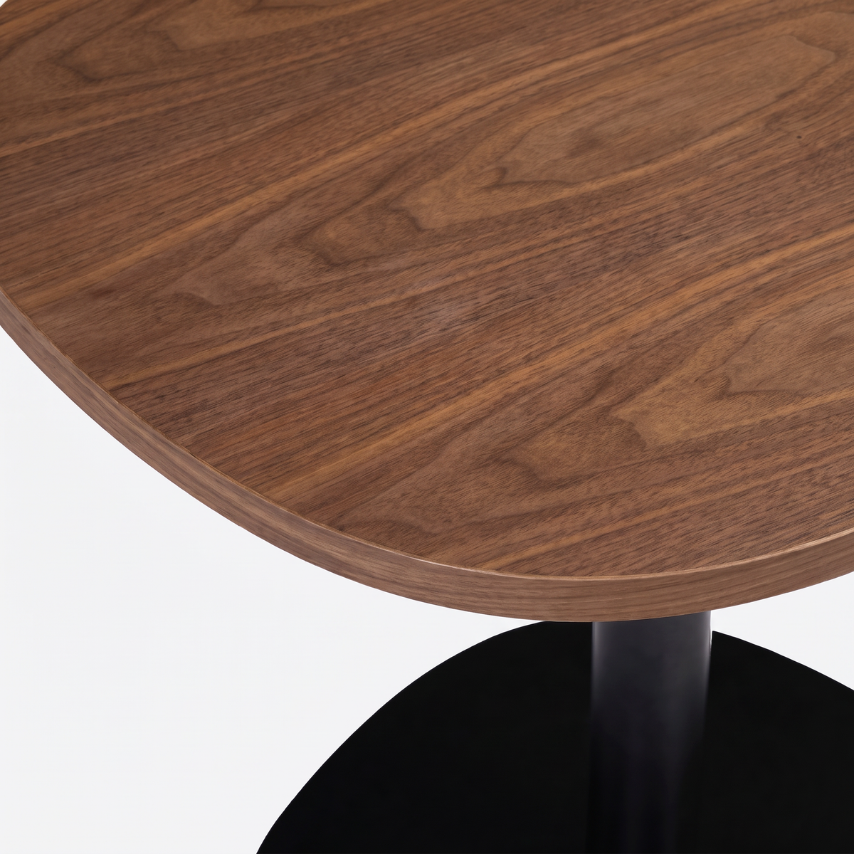 Cozmo Sofas - Squarish 2 Seater Dining Table - Walnut - Rear angle view