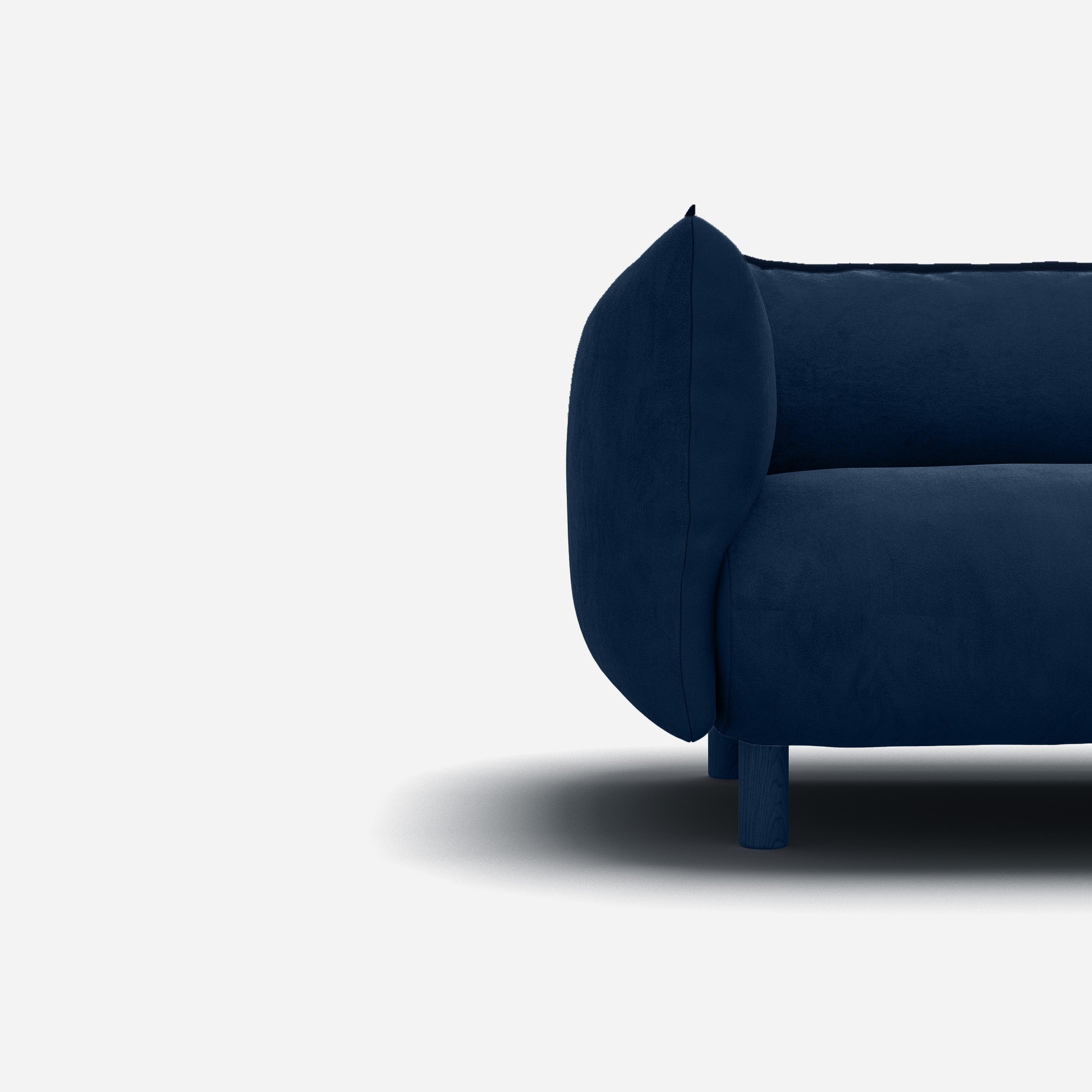 Pillow Midnight Blue Velvet Jacket | Dark Blue Trim