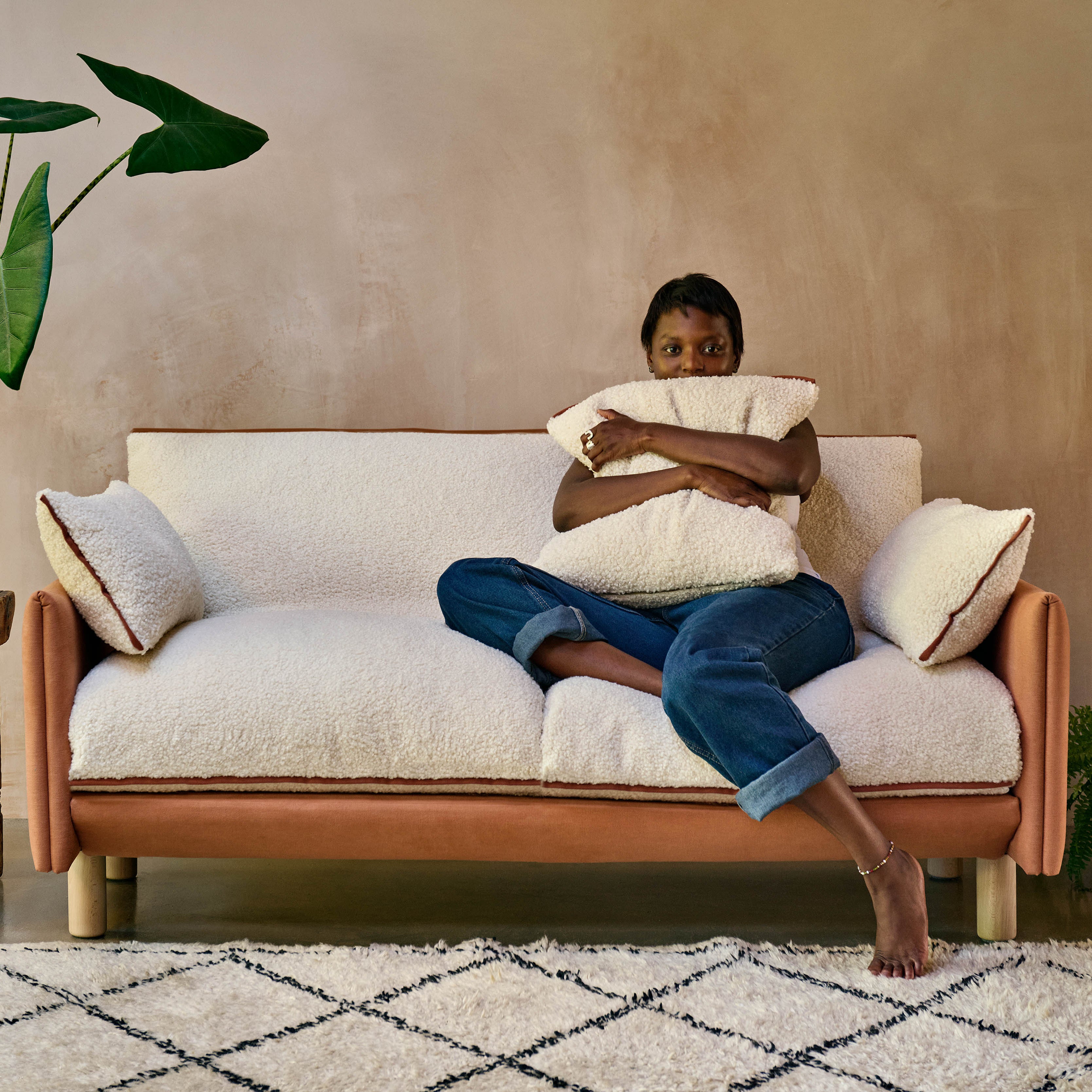 Cozy 2 Seater Sofa | Henna Cotton