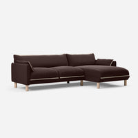 @ Dark Brown Velvet Jacket | Natural Trim
