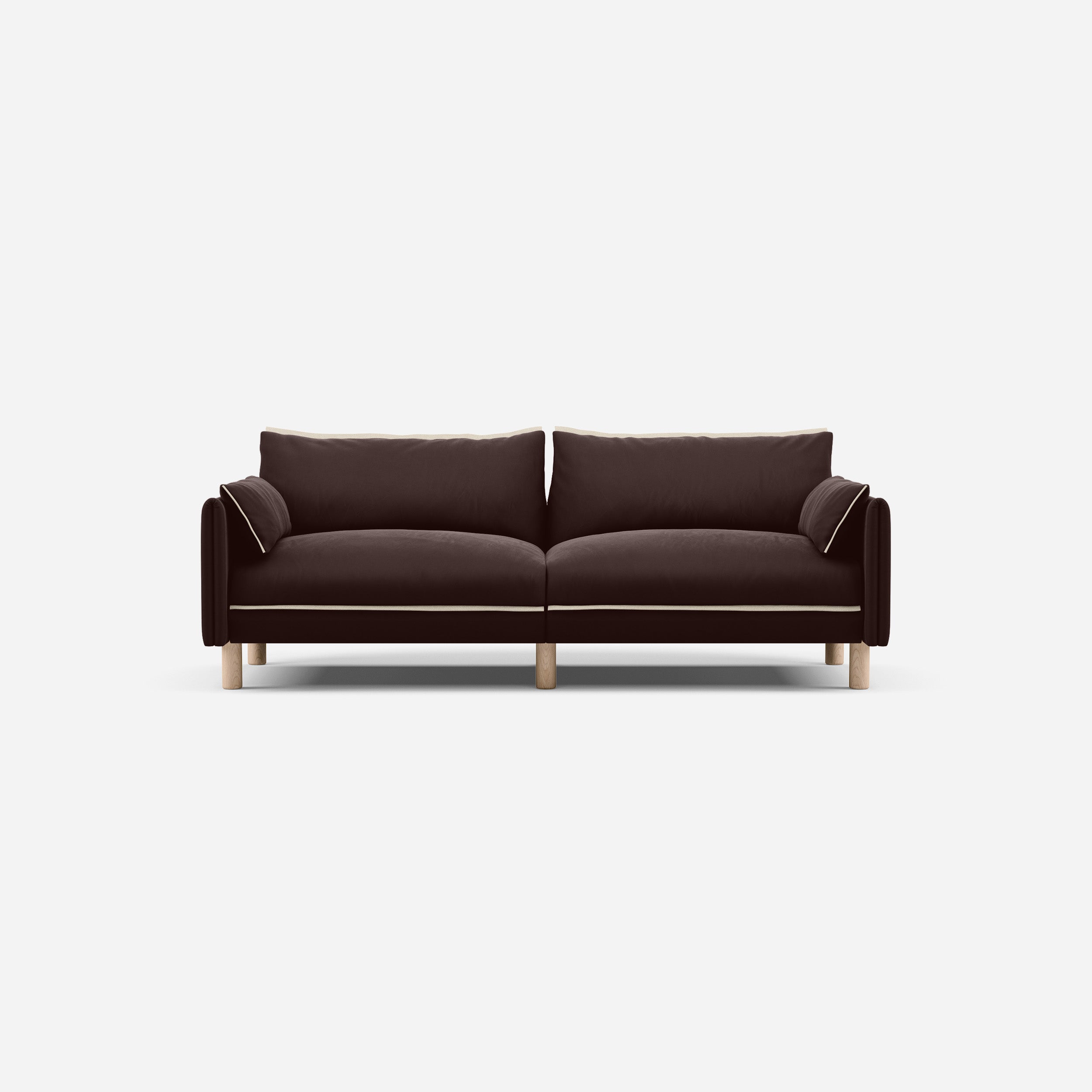 @ Dark Brown Velvet Jacket | Natural Trim