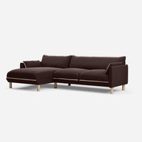 @ Dark Brown Velvet Jacket | Natural Trim