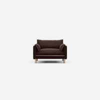 @ Dark Brown Velvet Jacket | Natural Trim