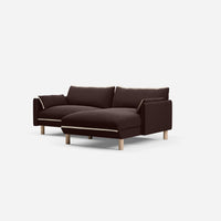 @ Dark Brown Velvet Jacket | Natural Trim