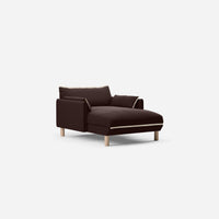 @ Dark Brown Velvet Jacket | Natural Trim