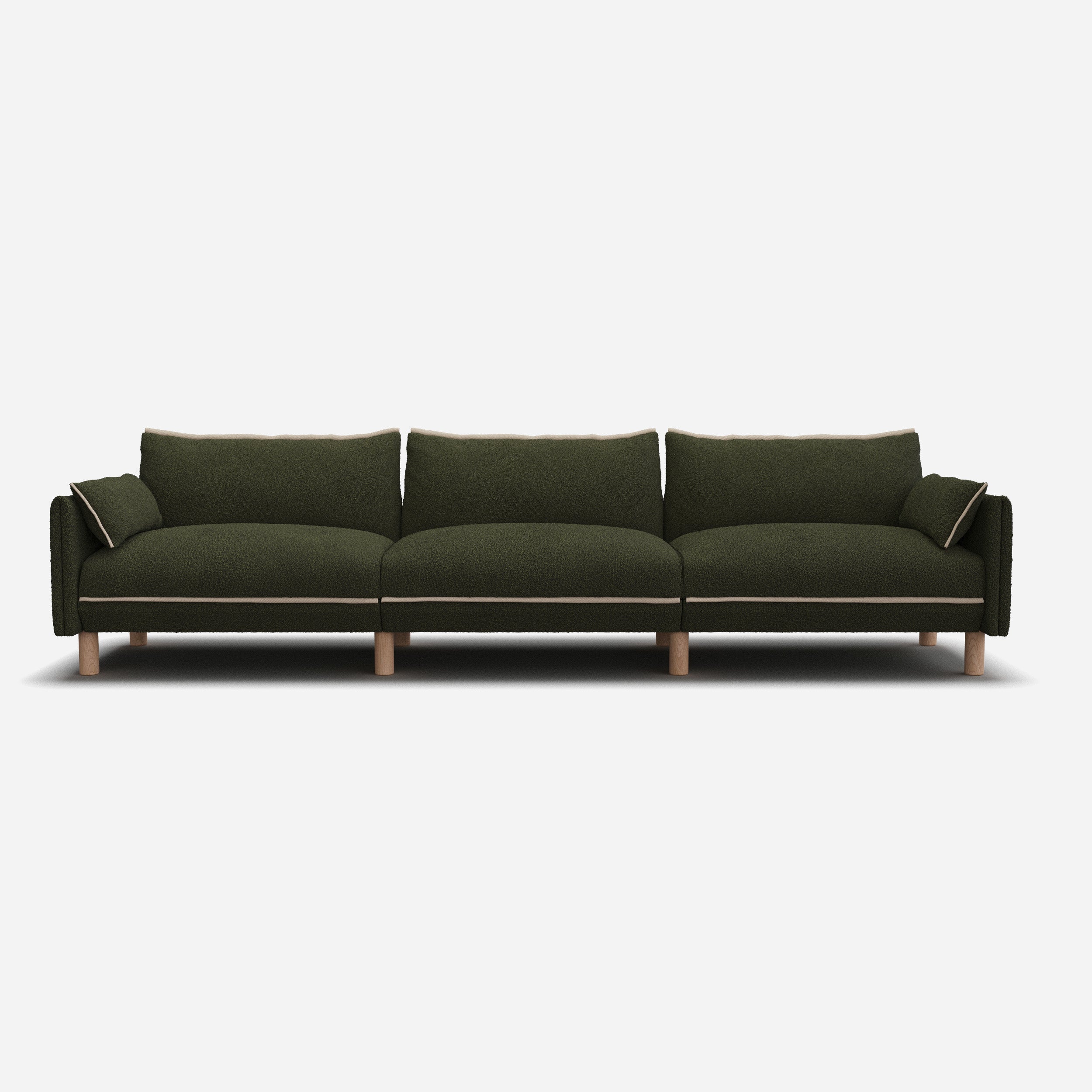 Cozy 5 Seater Sofa | Green Boucle II
