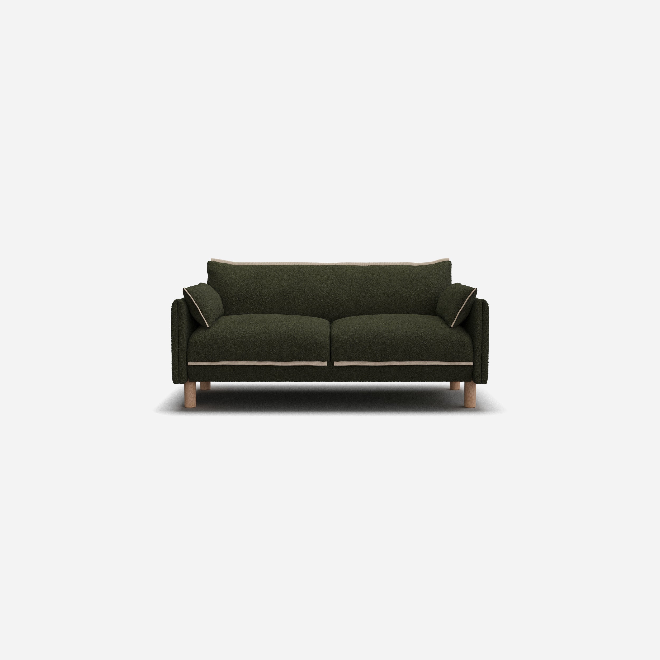 Cozy 2 Seater Sofa | Green Boucle II