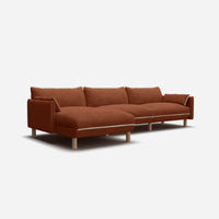 Cozy 5 Seater LH Chaise Sofa | Brick Boucle II