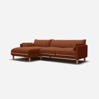 Cozy 4 Seater LH Chaise Sofa | Brick Boucle II