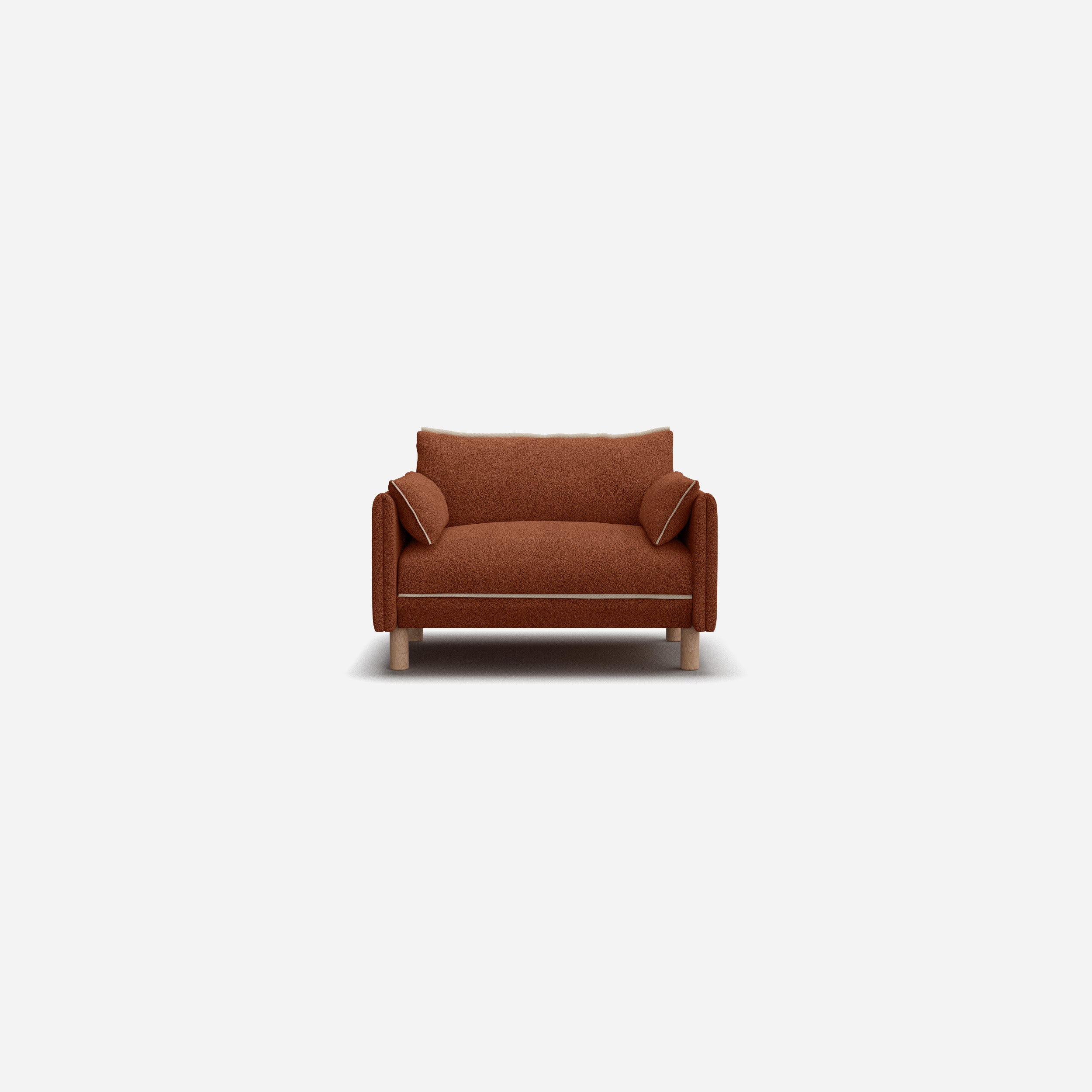 Cozy 1.5 Seater Sofa | Brick Boucle II