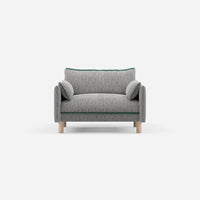 @ Salt & Pepper Textured Weave | Green Trim