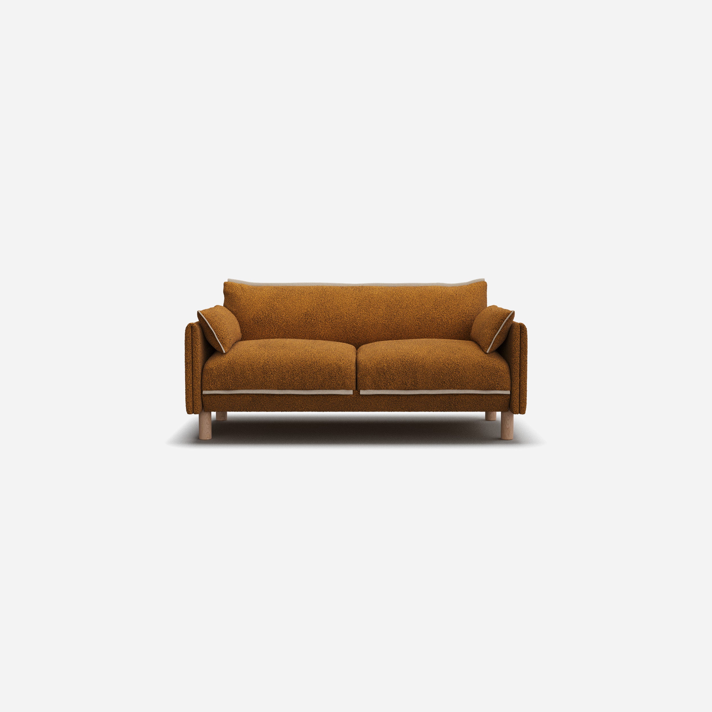 Cozy 2 Seater Sofa | Mustard Boucle II