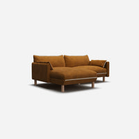 Cozy 3 Seater LH Chaise Sofa | Mustard Boucle II