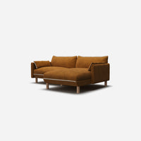Cozy 3 Seater RH Chaise Sofa | Mustard Boucle II