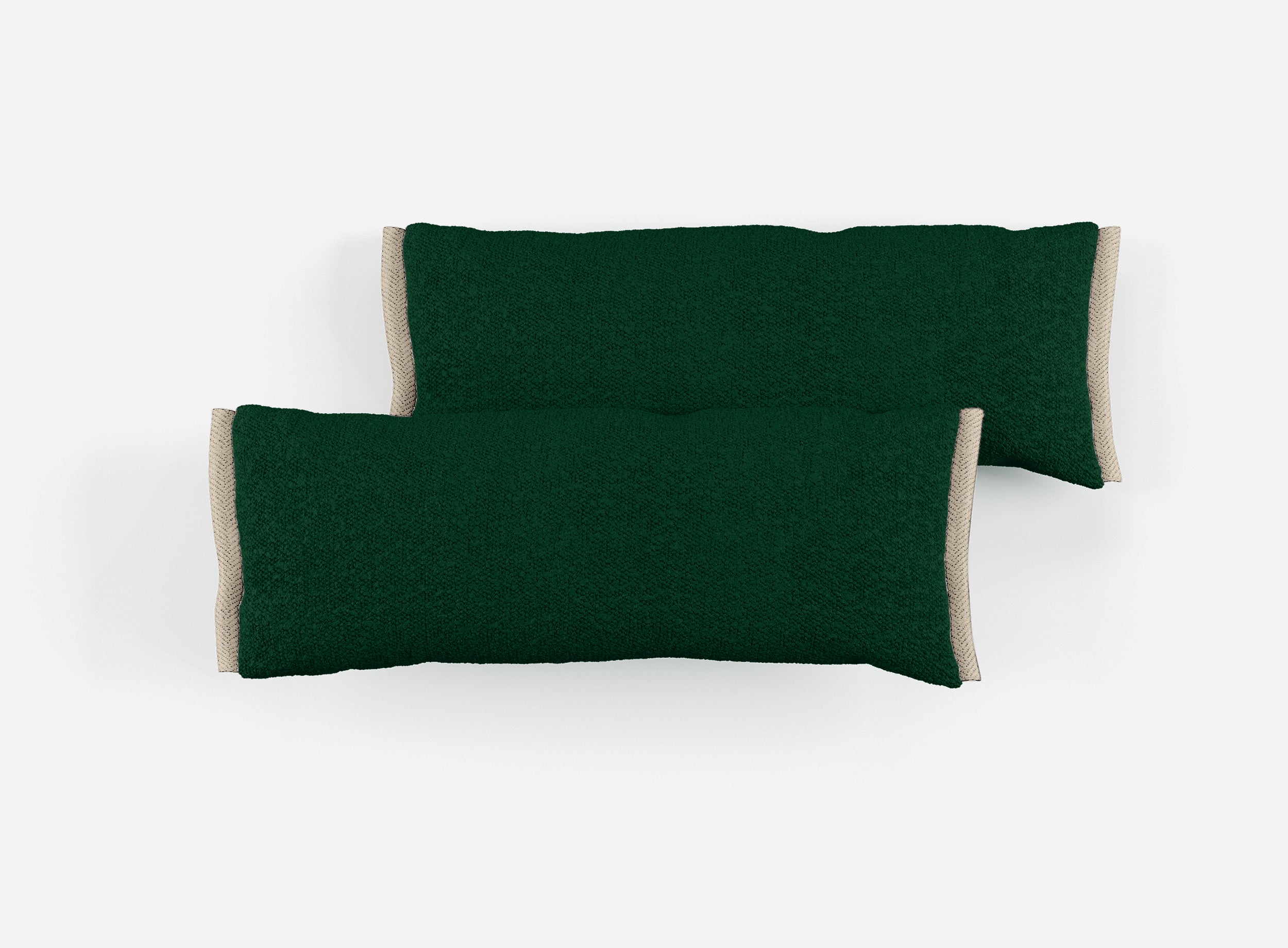 Side Cushions | Green Boucle