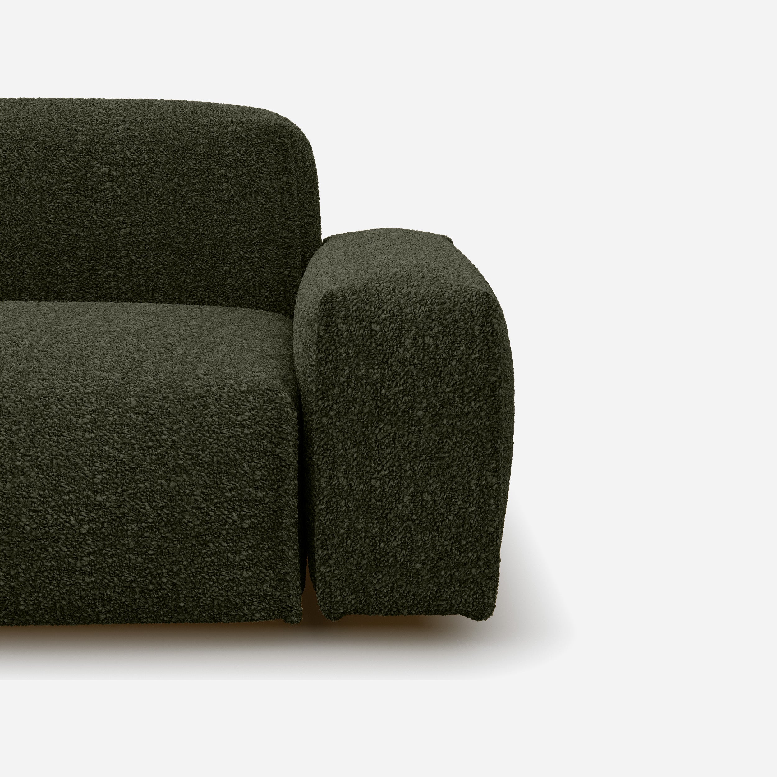 Float 3 Seater Sofa | Green Boucle II