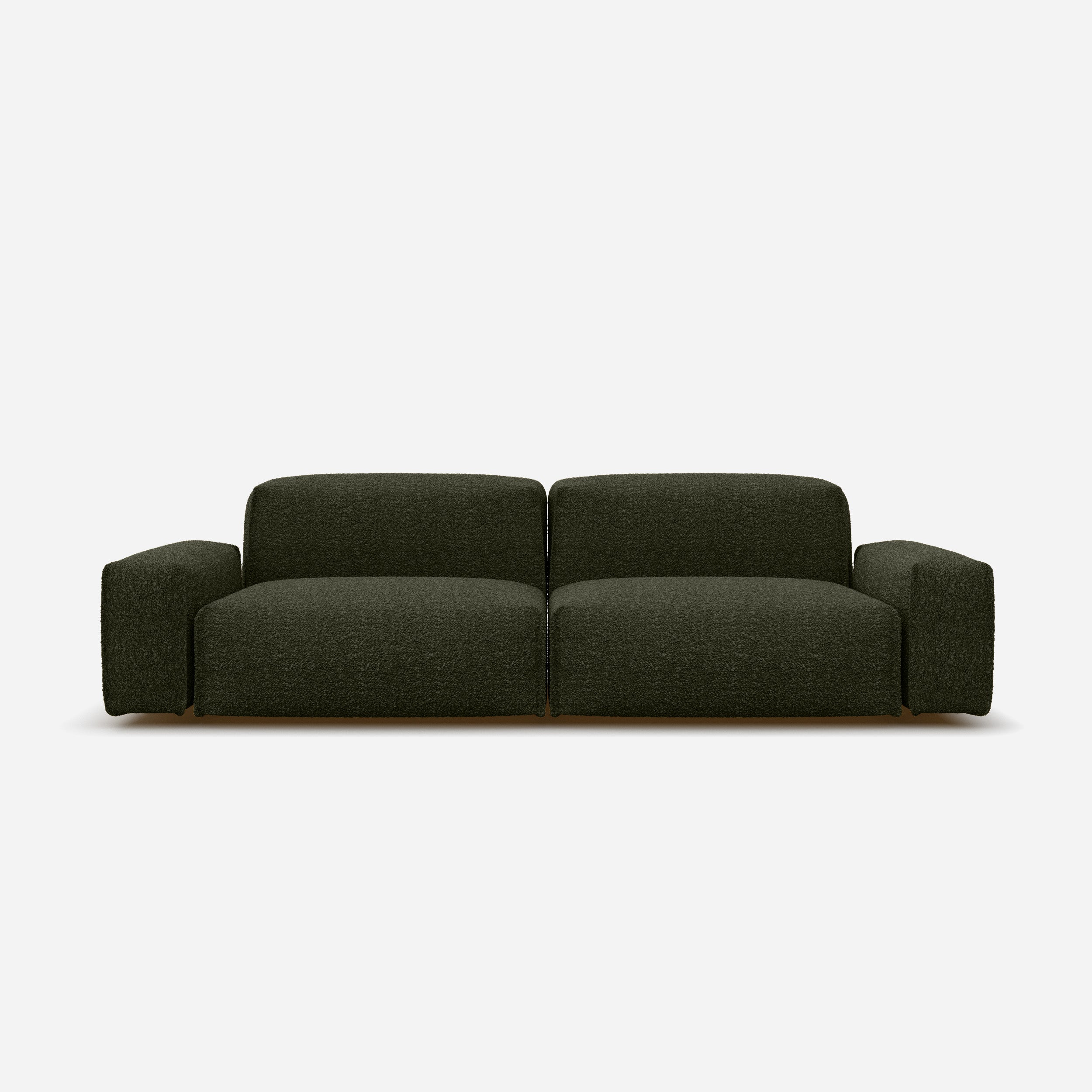 Float 3 Seater Sofa | Green Boucle II