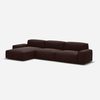 @ Dark Brown Velvet | Natural Trim