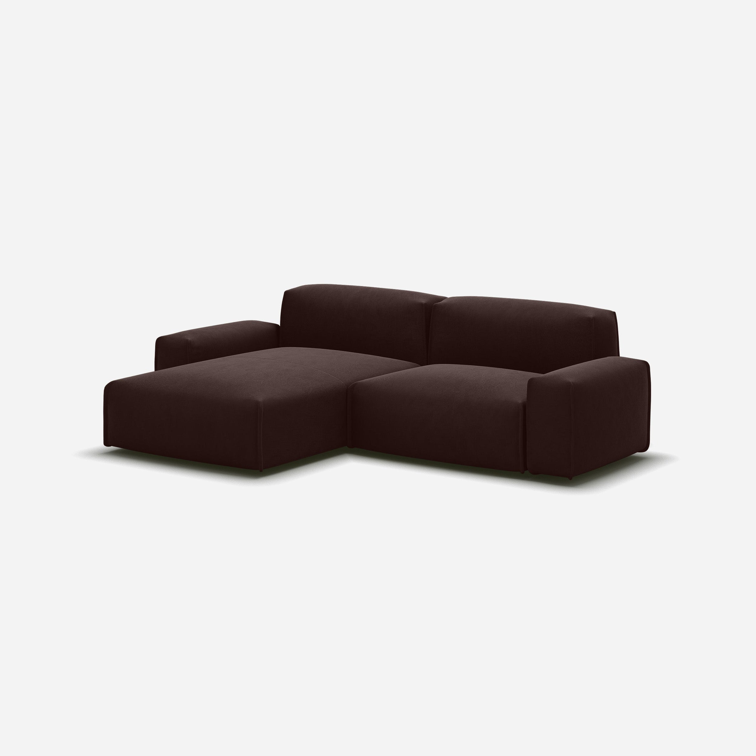 @ Dark Brown Velvet | Natural Trim