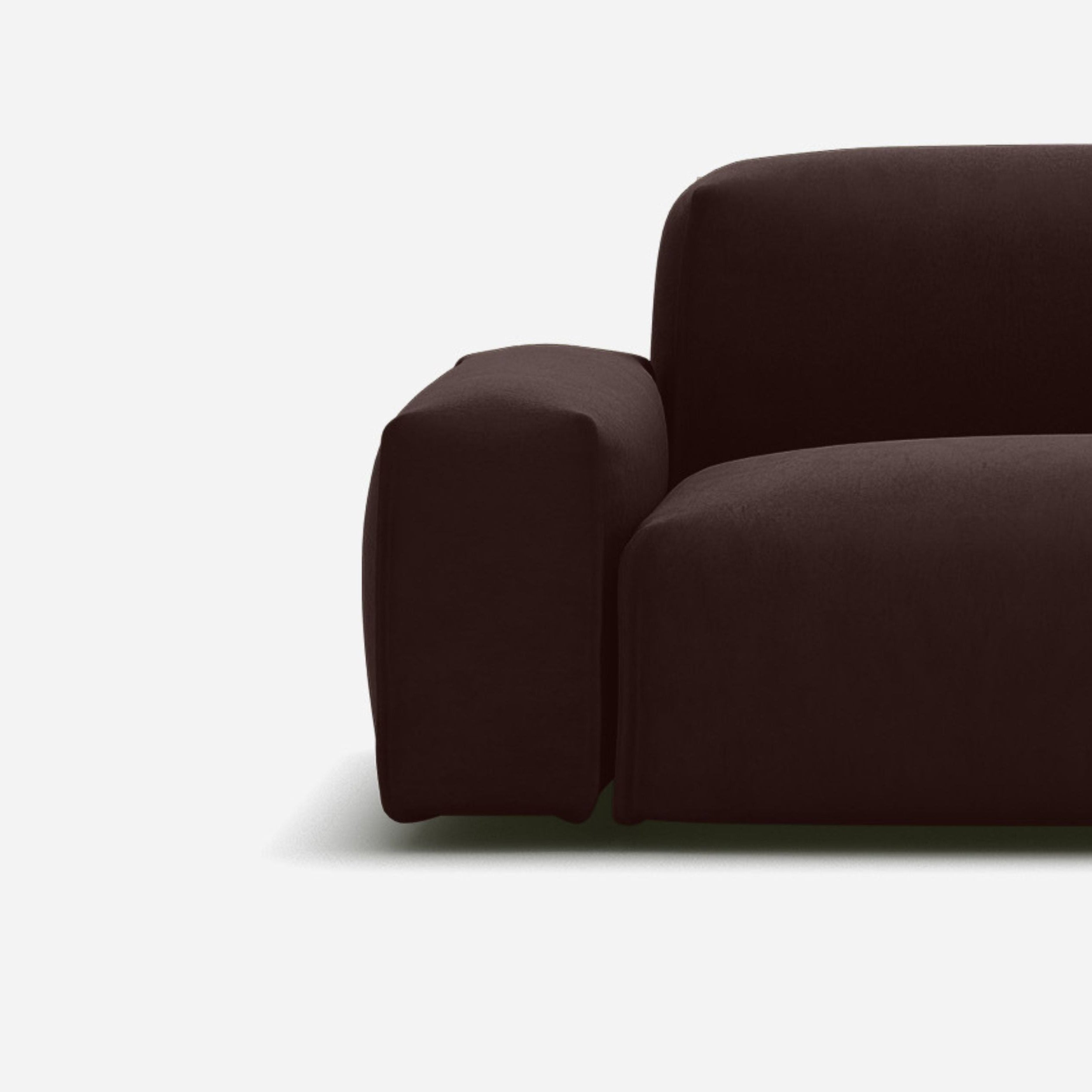 Float Dark Brown Velvet Jacket | Natural Trim
