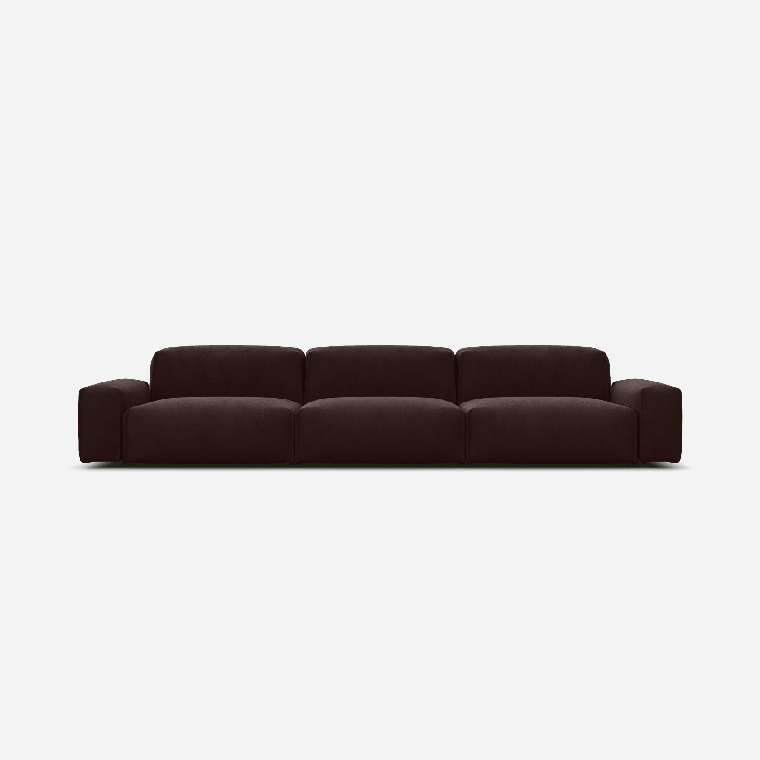 @ Dark Brown Velvet | Natural Trim
