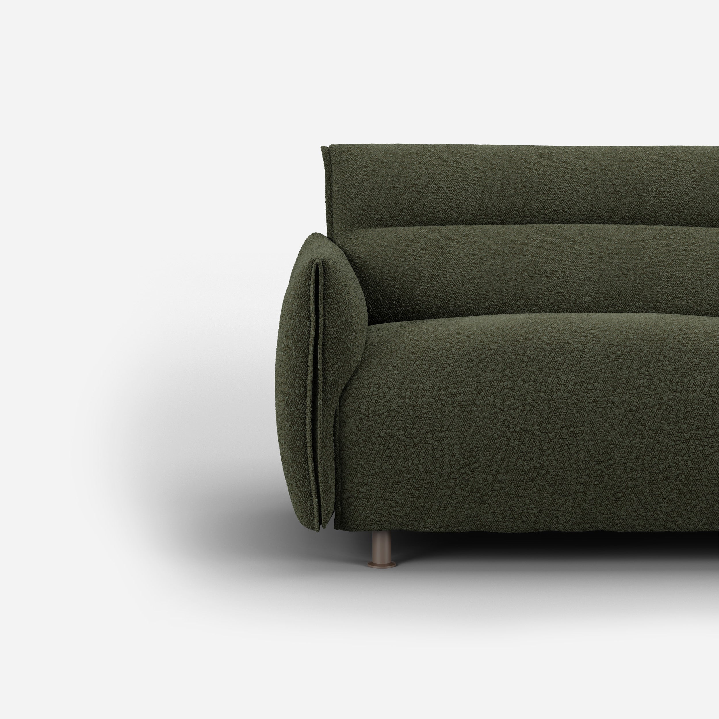 Hug 1.5 Seater Sofa (wide) | Green Boucle II