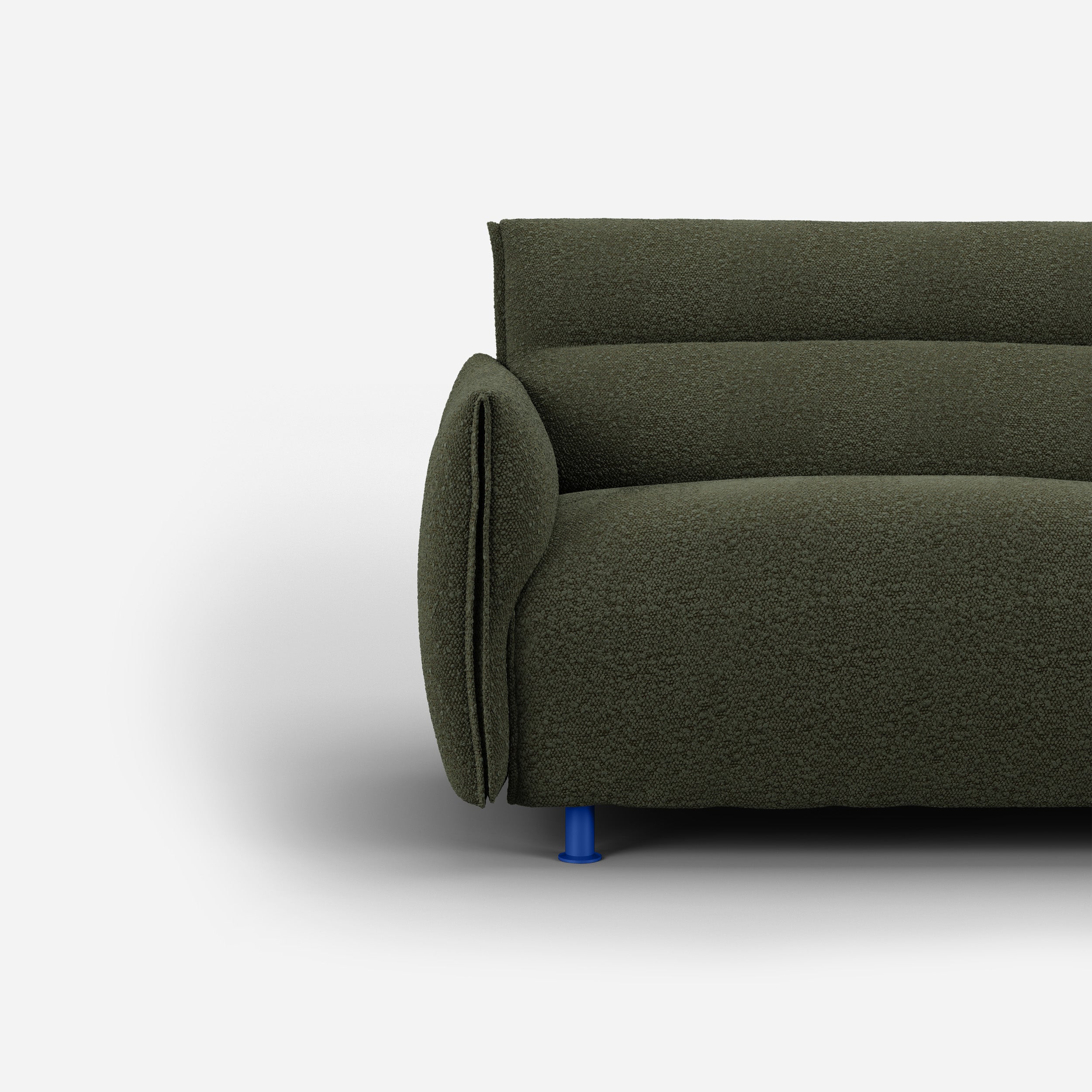 Hug 3 Seater Sofa (wide) | Green Boucle II