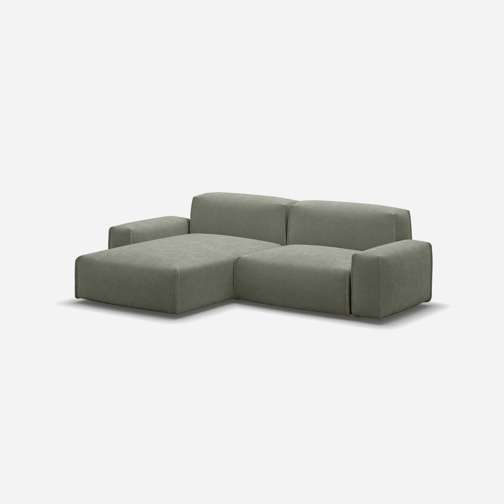 Float 3 Seater LH Chaise Sofa Meadow Cotton Trim
