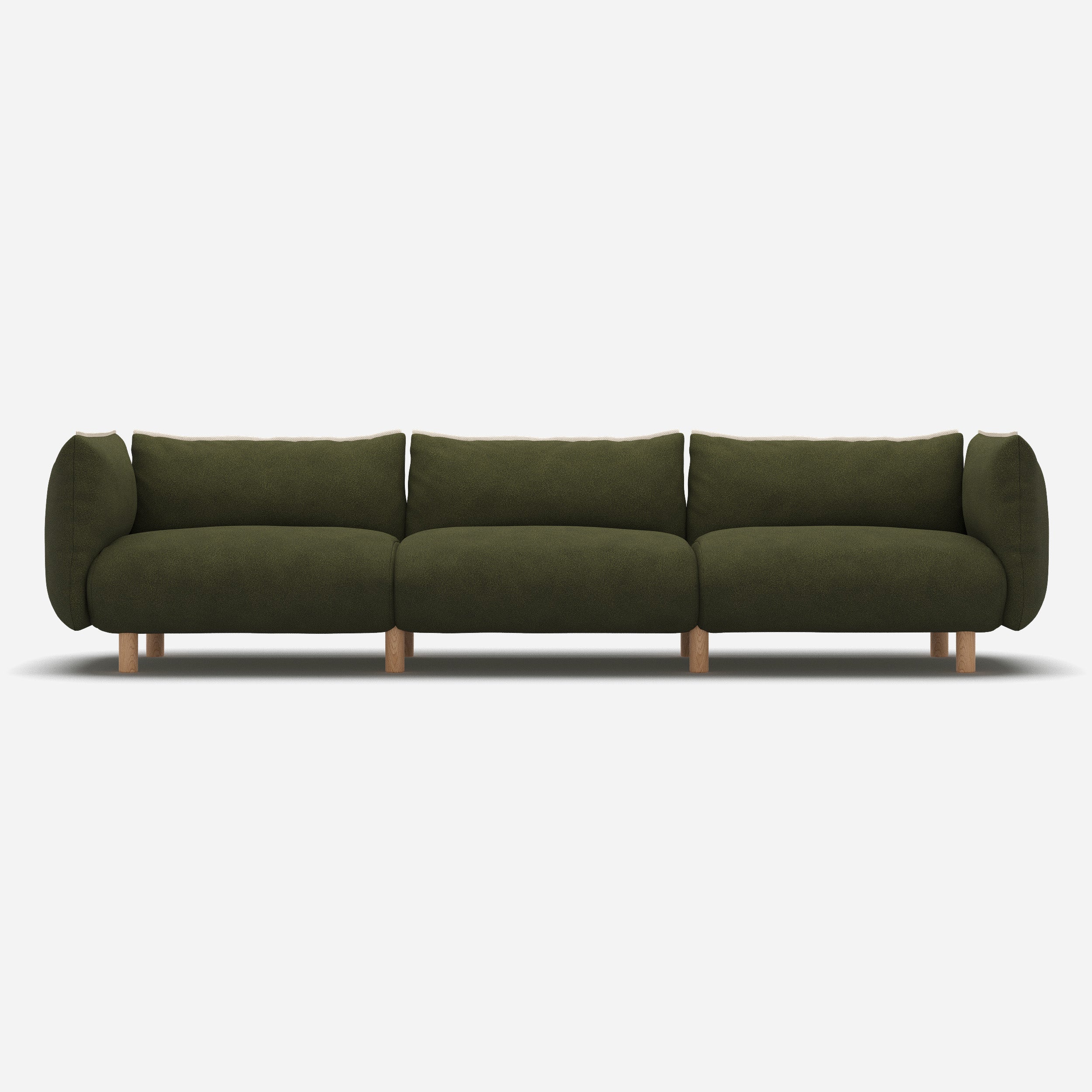 Pillow 5 Seater Sofa | Green Boucle II