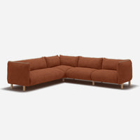 Pillow Extra Large RH Facing Corner Sofa | Brick Boucle II