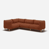 Pillow Large LH Facing Corner Sofa | Brick Boucle II