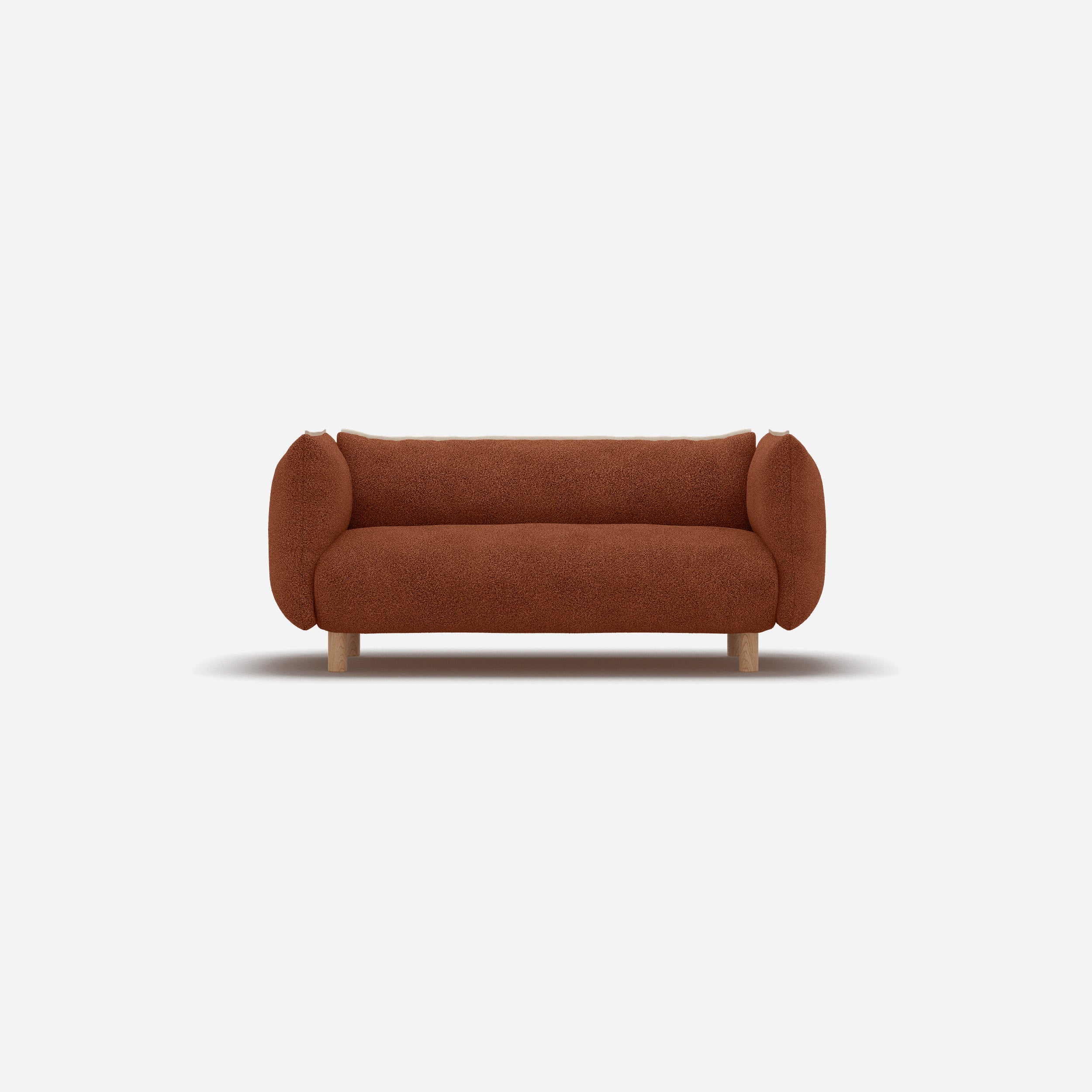 Pillow 2 Seater Sofa | Brick Boucle II