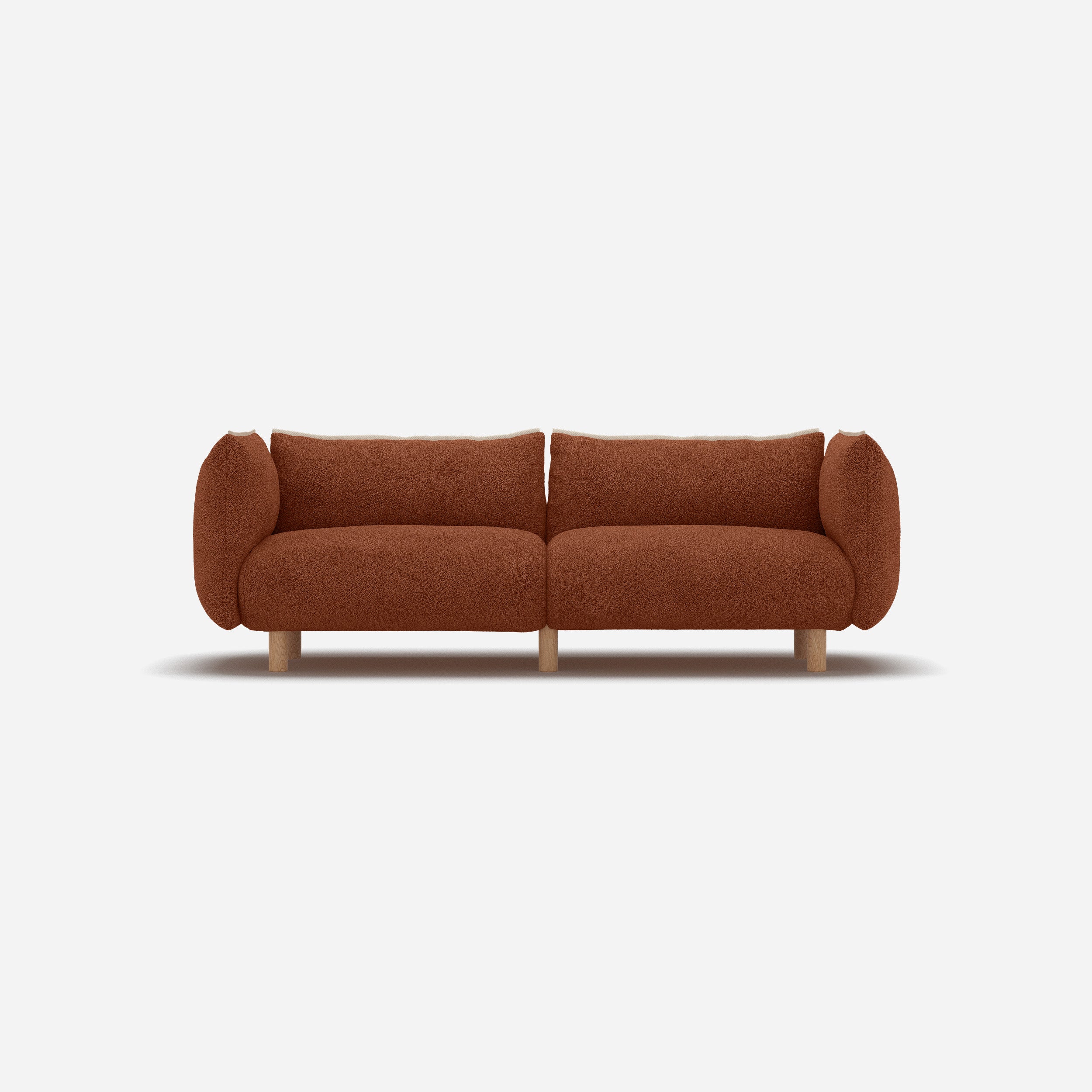 Pillow 3 Seater Sofa | Brick Boucle II
