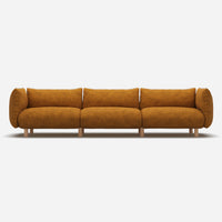 Pillow 5 Seater Sofa | Mustard Boucle II