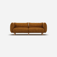 Pillow 3 Seater Sofa | Mustard Boucle II