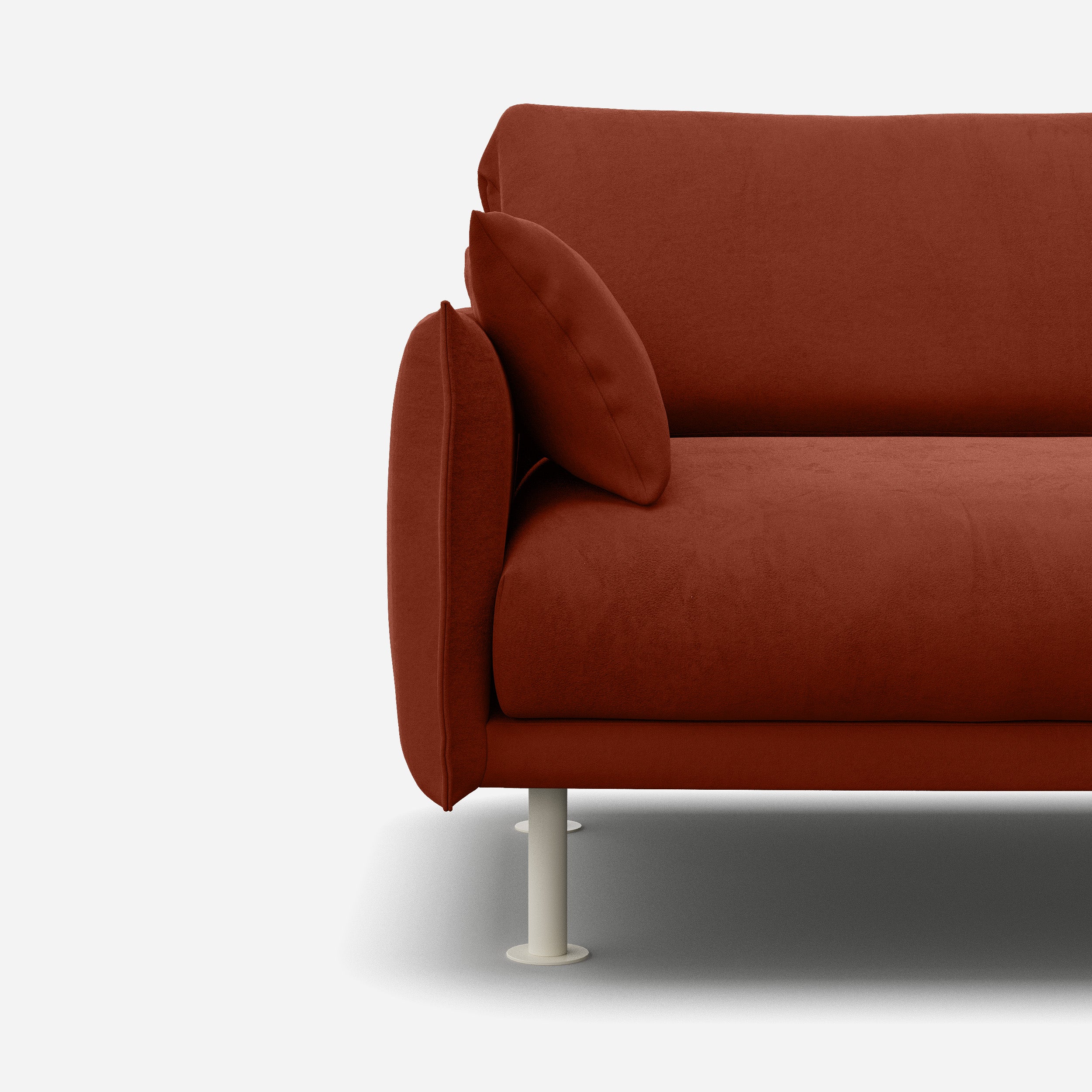 Rest 3 Seater Sofa | Rust Velvet