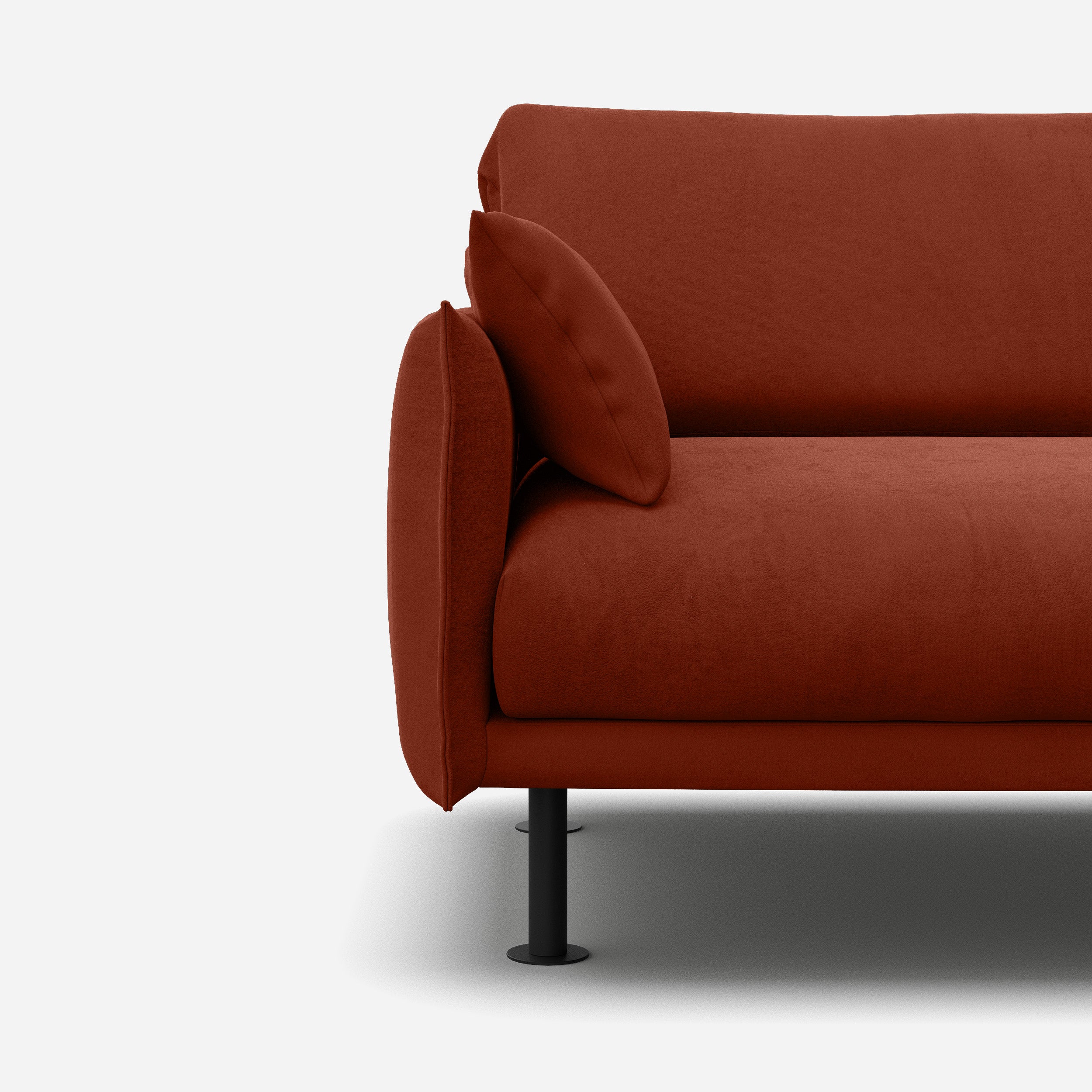 Rest 3 Seater Sofa | Rust Velvet