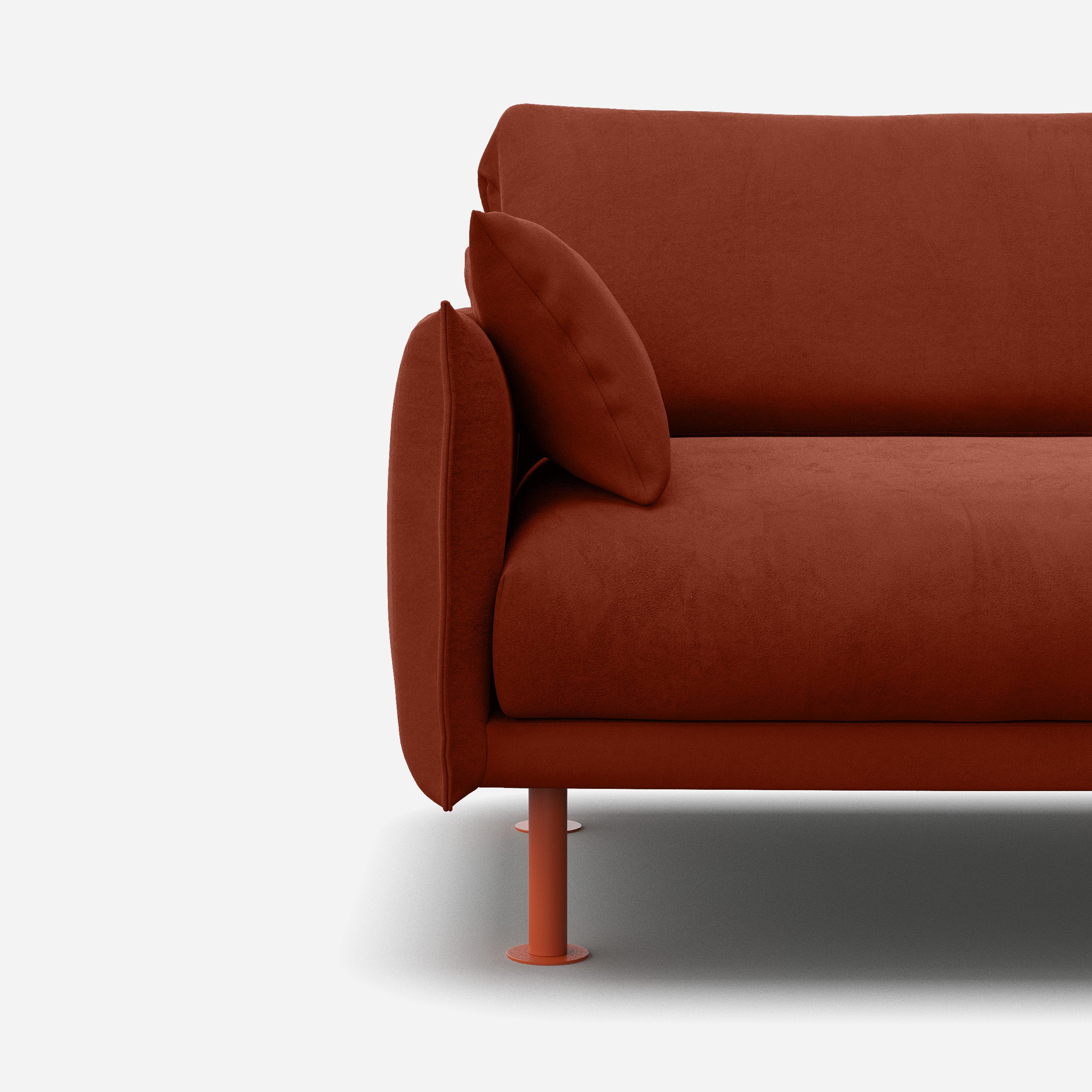 Rest 3 Seater Sofa | Rust Velvet