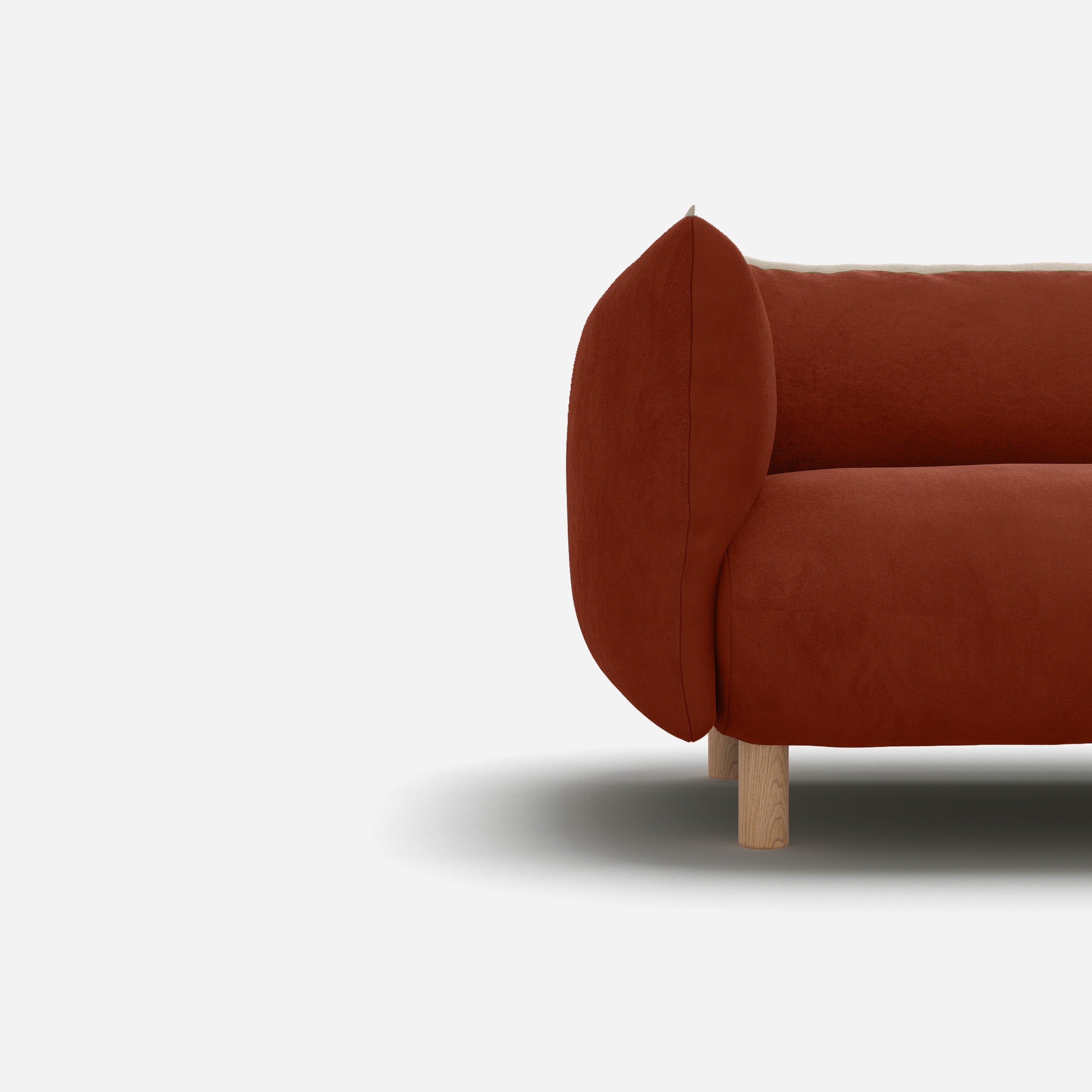 Pillow 2 Seater Sofa | Rust Velvet