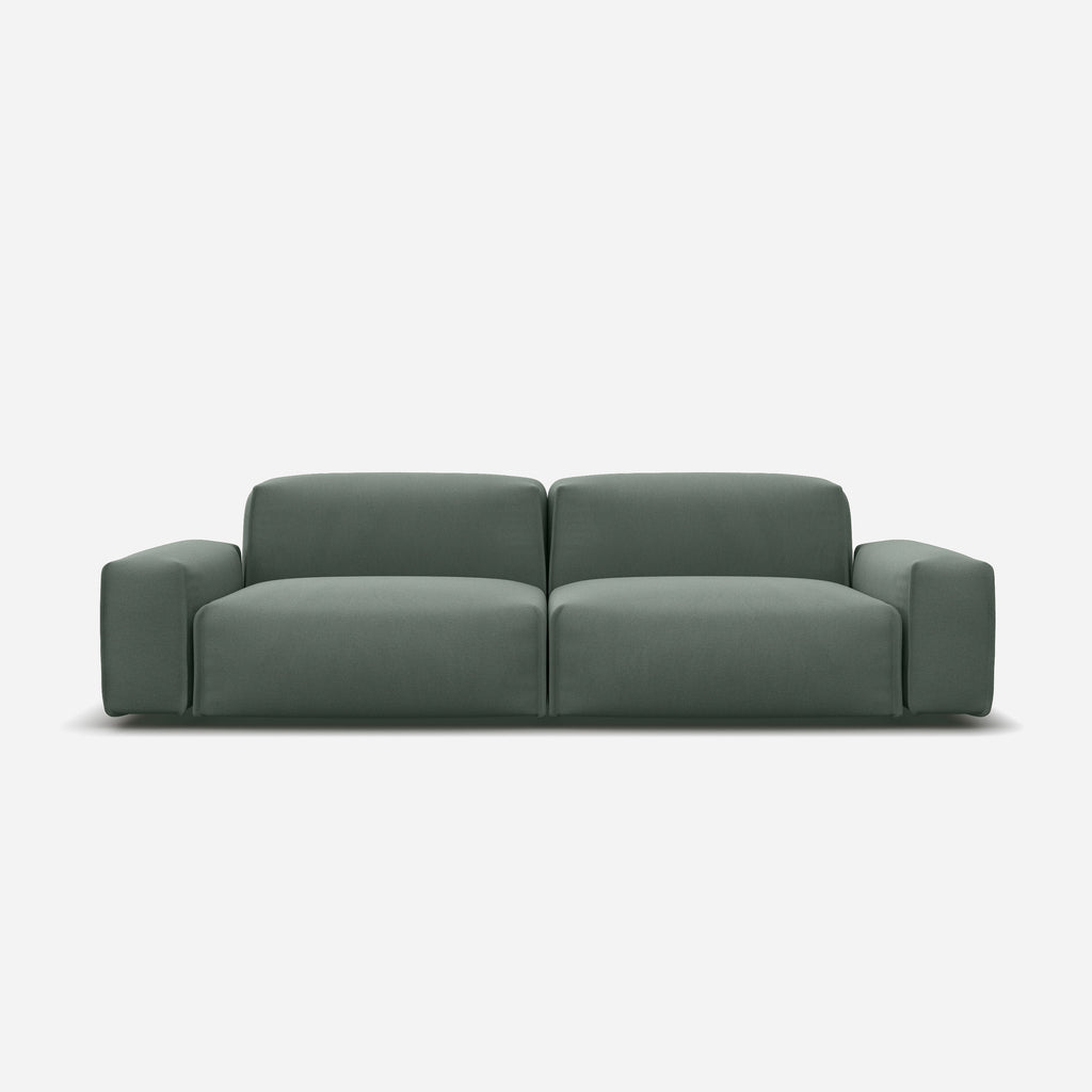 Float 3 Seater Sofa Sage Cotton Trim