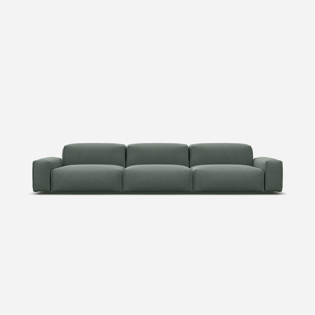 Float 5 Seater Sofa Sage Cotton Trim